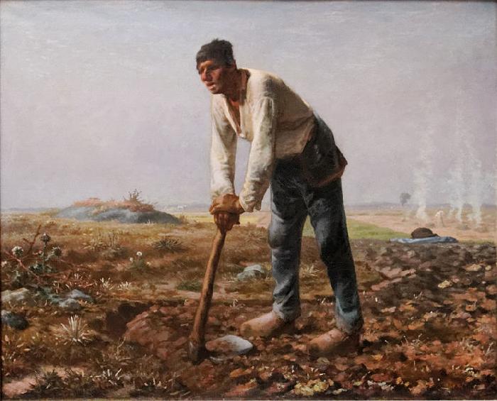 Jean Francois Millet The Man with the Hoe